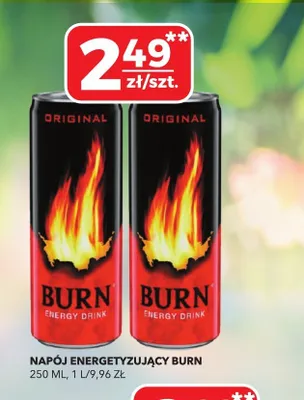 Napój energetyzujący Burn Original promocja w Top Market