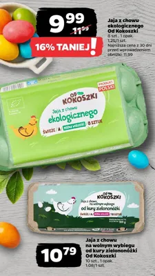 Jaja z chowu ekologicznego promocja w Netto