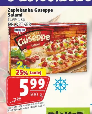 Zapiekanka Guseppe Salami Dr. Oetker promocja w Prim Market