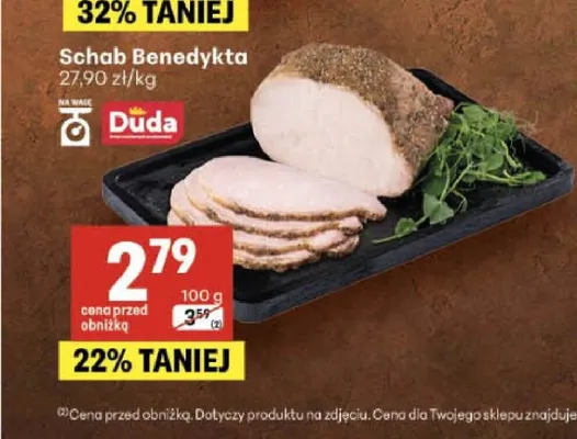 Schab Benedykta Duda promocja w Delikatesy Centrum