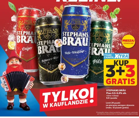 Piwo Stephans Bräu Pils promocja w Kaufland