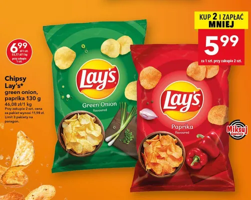Chipsy Lay's paprika promocja w LEWIATAN