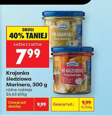 Krajanka śledziowa po gdańsku Marinero promocja w Biedronka