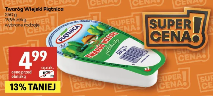 Twaróg wiejski promocja w Delikatesy Centrum