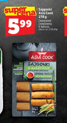 Sajgonki z wieprzowiną Asia Cook promocja w TOPAZ