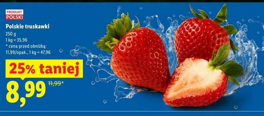 Truskawki polskie promocja w Lidl