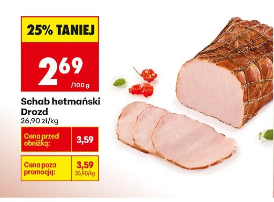 Schab hetmański Drozd promocja w Biedronka