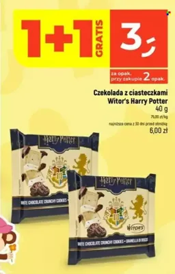 Czekolada z ciasteczkami Witor's Harry Potter promocja w Dealz