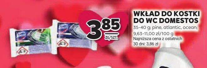 Wkład do kostki do WC Domestos promocja w Stokrotka