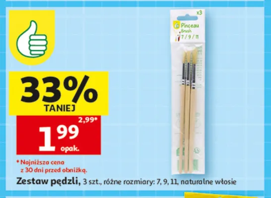 Zestaw pędzli promocja w Auchan