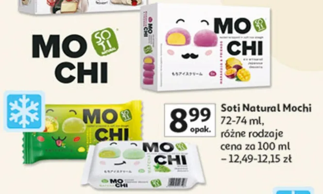 Soti Natural Mochi, różne rodzaje promocja w Auchan