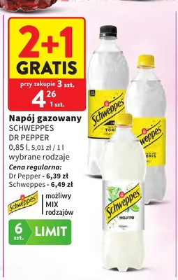 Napój gazowany Schweppes Citrus Blend promocja w Intermarche
