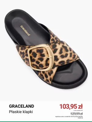 Płaskie klapki Graceland promocja w Deichmann