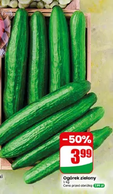 Ogórek zielony promocja w Dino