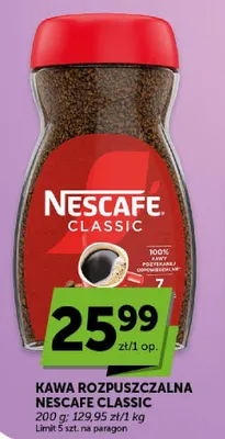 Kawa rozpuszczalna Nescafe Classic promocja w Groszek