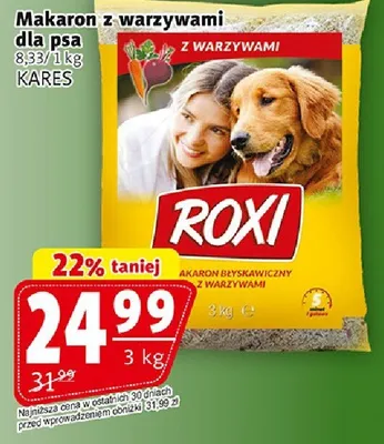 Makaron z warzywami dla psa promocja w Prim Market