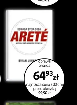 Książka Areté promocja w Empik