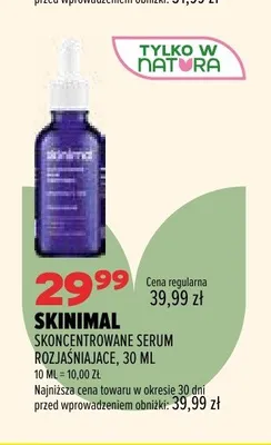 Skoncentrowane serum rozjaśniające Skinimal promocja w Drogerie Natura