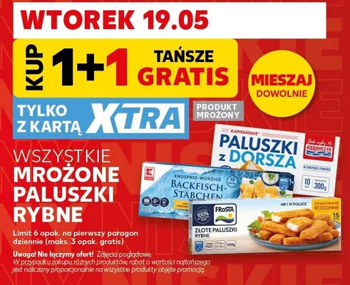 Mrożone paluszki rybne promocja w Kaufland