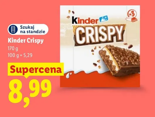 Kinder Crispy promocja w Lidl