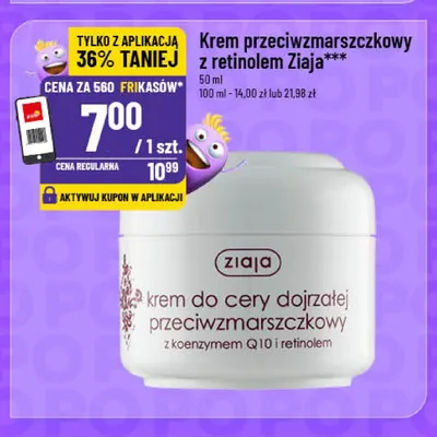Krem przeciwzmarszczkowy z retinolem Ziaja promocja w POLOmarket