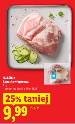 Łopatka wieprzowa Rzeźnik promocja w Lidl