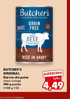Karma dla psów Butcher's Original promocja w Kaufland