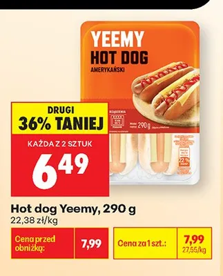 Hot dog amerykański Yeemy 290g promocja w Biedronka
