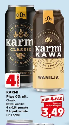 Piwo bezalkoholowe Karmi Classic promocja w Kaufland
