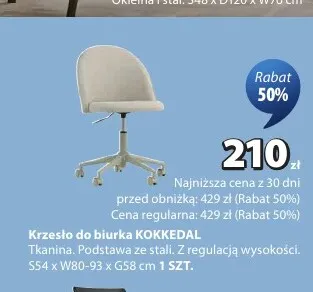 Krzesło do biurka Kokkedal promocja w Jysk