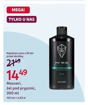 Żel pod prysznic dla mężczyzn Masveri Sweet Wood promocja w Rossmann