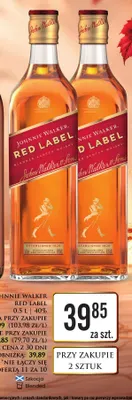 Whisky Johnnie Walker Red Label promocja w Dino
