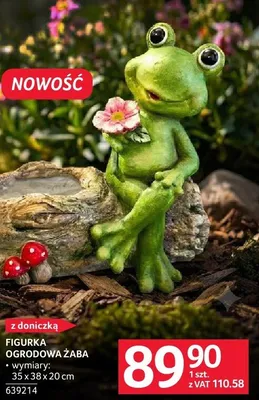 Figurka ogrodowa żaba 35 x 38 x 20 cm promocja w Selgros