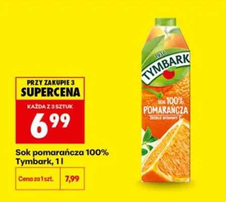 Sok pomarańczowy Dr witt promocja w Biedronka