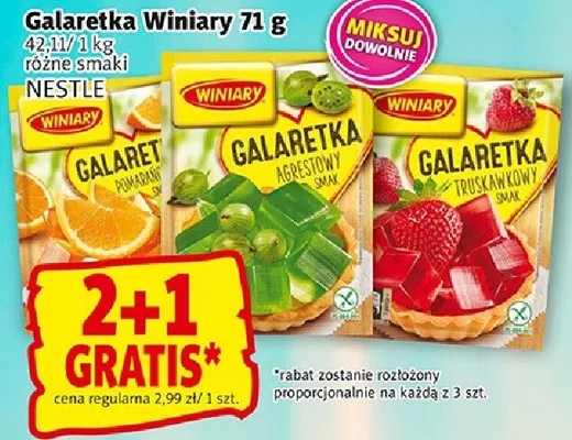 Galaretka różne smaki promocja w Prim Market