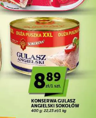 Konserwa Gulasz Angielski Sokołów promocja w ABC