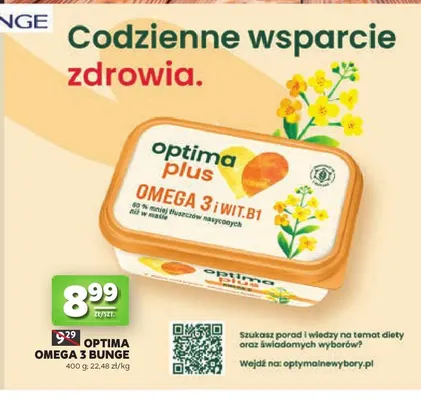 Optima Omega 3 Bunge promocja w Stokrotka