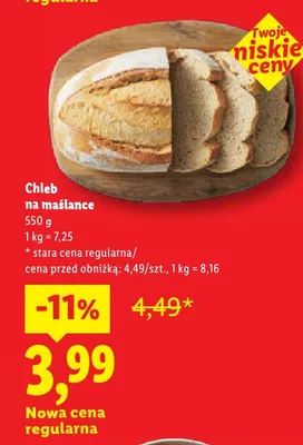 Chleb na maślance promocja w Lidl
