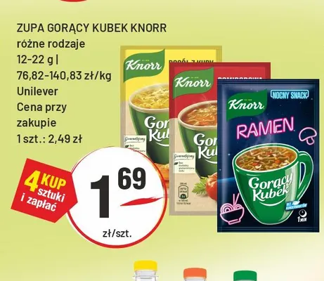 Zupa Gorący Kubek Knorr promocja w Sedal