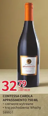 Wino Contessa Carola Appassimento 750 ml promocja w Selgros