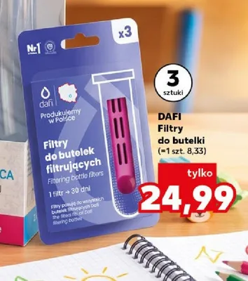 Filtry do butelek filtrujących Dafi promocja w Kaufland
