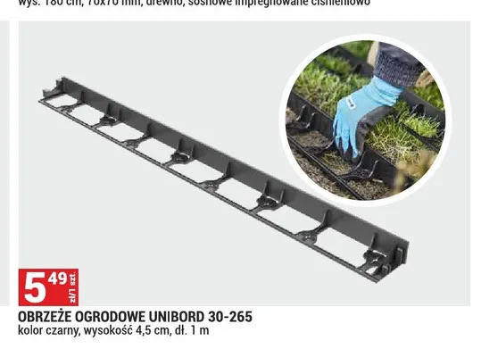 Obrzeże ogrodowe Unibord 30-265 promocja w Merkury Market