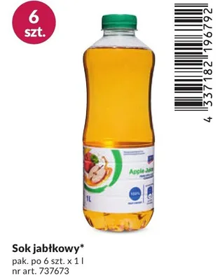 Sok jabłkowy promocja w Makro