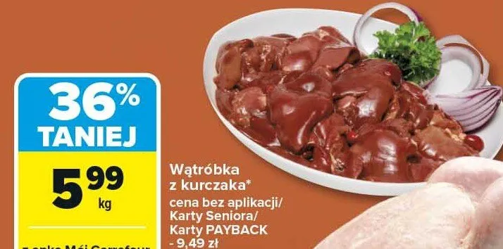 Wątróbka z kurczaka promocja w Carrefour