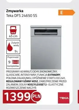 Zmywarka Teka DFS 24650 SS promocja w kakto.pl
