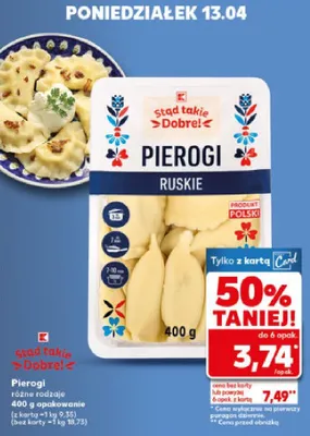 Pierogi ruskie promocja w Kaufland