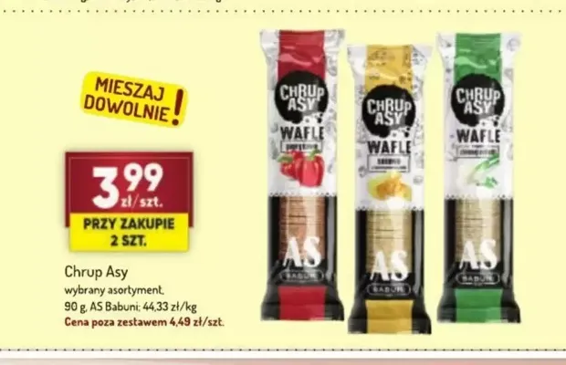 Wafle Chrup Asy AS Babuni 2-pak promocja w Avita