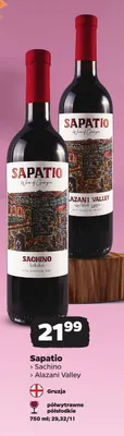 Wino czerwone Sapatio Alazani Valley promocja w Netto
