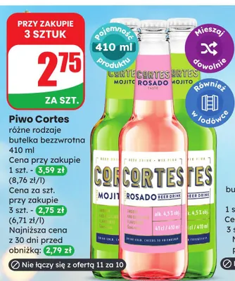 Piwo Cortes Rosado promocja w Dino