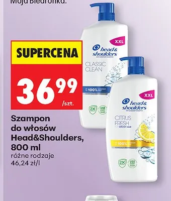 Szampon do włosów Head&Shoulders promocja w Biedronka